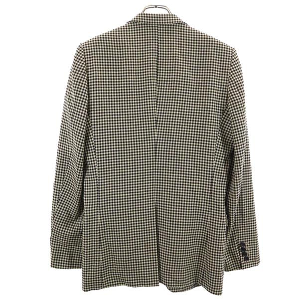 N.HOOLYWOOD Wool Houndstooth Tailored Jacket M Black X Beige Men's Used
