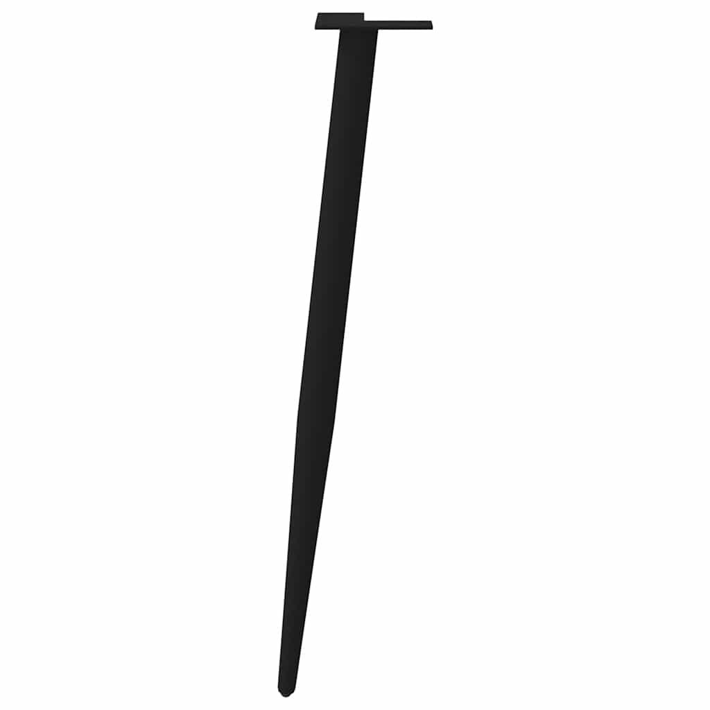Vidaxl Nogi Do Stolika Kawowego, 4 Szt., Czarne, 72-73 Cm, Stal