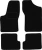 Schwarze Velours-Fußmatten für: Fiat Seicento Schrägheck (1998-2010)
