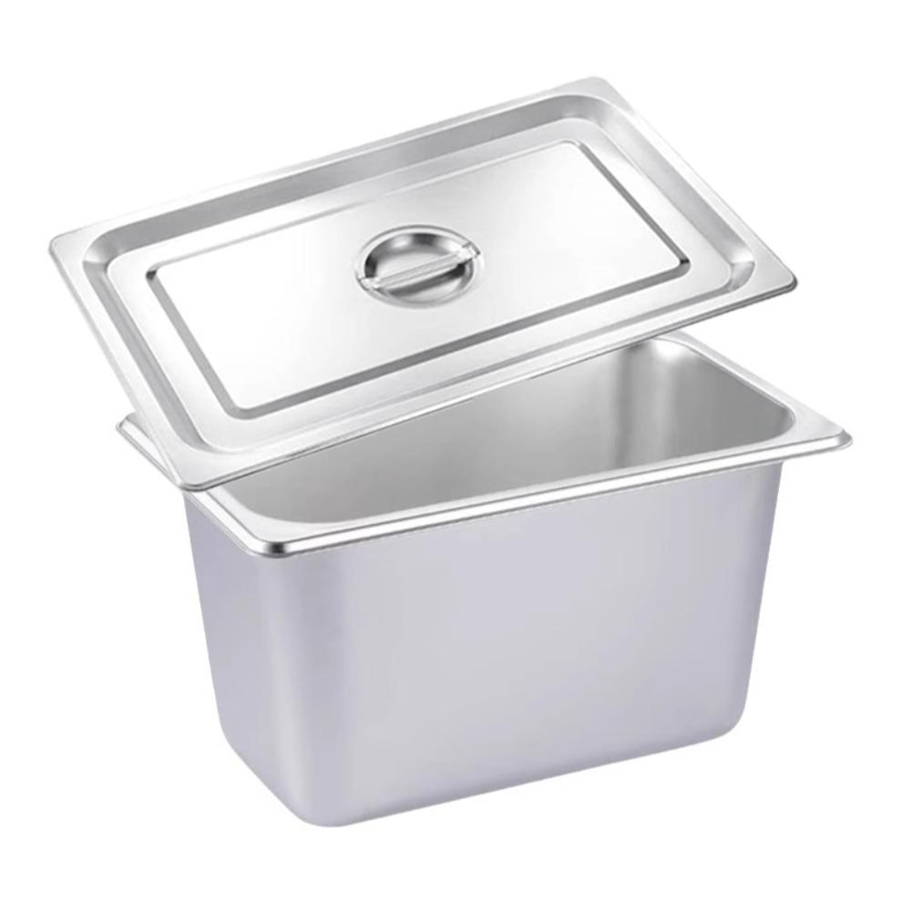Rust-proof Canteen Food Basin Rectangular Food Preparation Box Durable Food Storage Box  Hotel