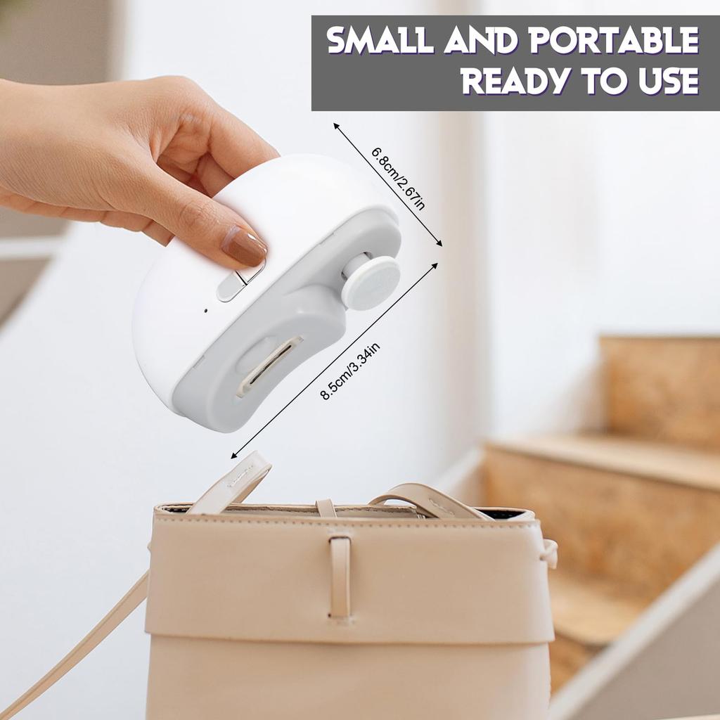 Electric Nail Clipper Grinding and Polishing 2 In 1 Multifunctional Portable Automatic Nail Grinder Electric Manicure Tool