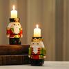 Nutcracker Candle Holder Rust Proof Decorative Compact Nutcracker Figures Candlestick