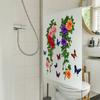 Greenery Flowers Leaves Bathroom Home Background Beautification Decoration Stickers
