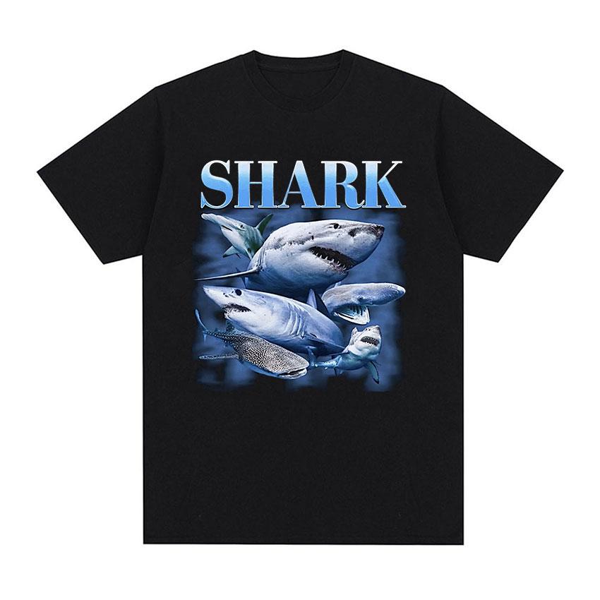 Funny Fish Diagram Meme Graphic T Shirt Men Women Retro High Quality Fashion T-shirts Tops Casual 100% Cotton Oversized T-shirt