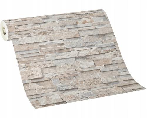 Vinyl Wandtapete Stein 3D-Effekt