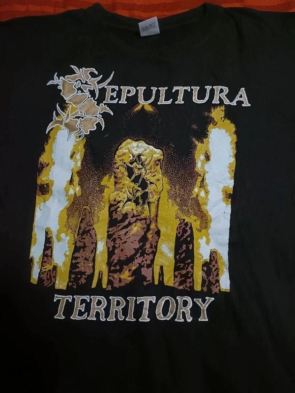 Винтажная футболка Sepultura Territory Унисекс от S до 5XL MQ512 Унисекс Футболка S