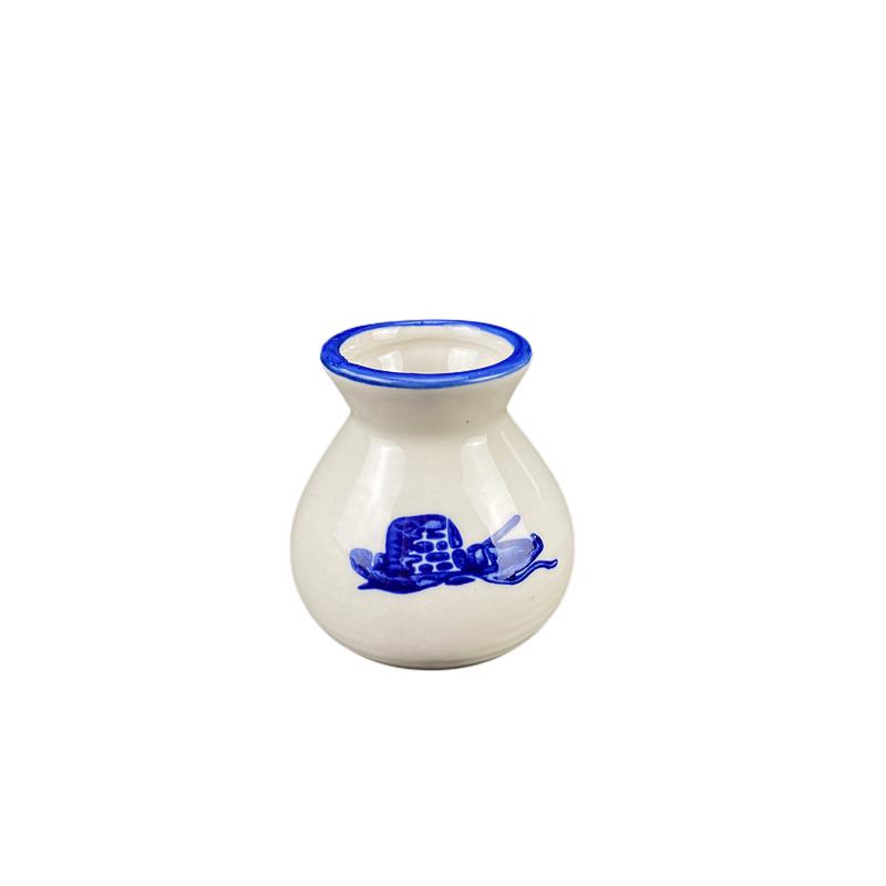 

Retro small bottle sushi seafood Mini Ceramic Vase Niche Home Dry Ice Kettle Ornament DIY Decoration Miniatures Flower Vase Gift