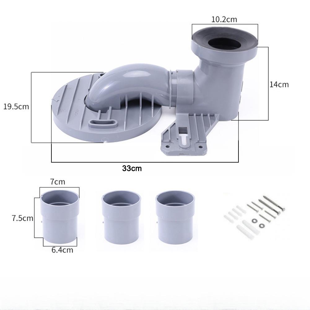 Flexible Adjustable Toilet Pipe Slider with Thickened PP Material and Superior Sealing for Reliable Leak Prevention
