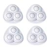 4pcs Sticky Swivel Pulley No Noise Self Adhesive Universal Pulley Rotating Wheels for Trash Can Bottom Kitchen Small Applian
