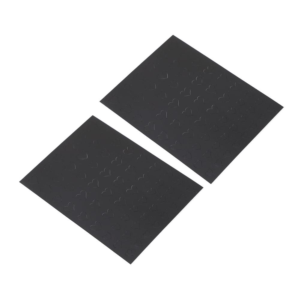 10 Sheet Heart Shaped Pattern Nail Printing Stencil Sticker DIY Hollow Nail Decals Template