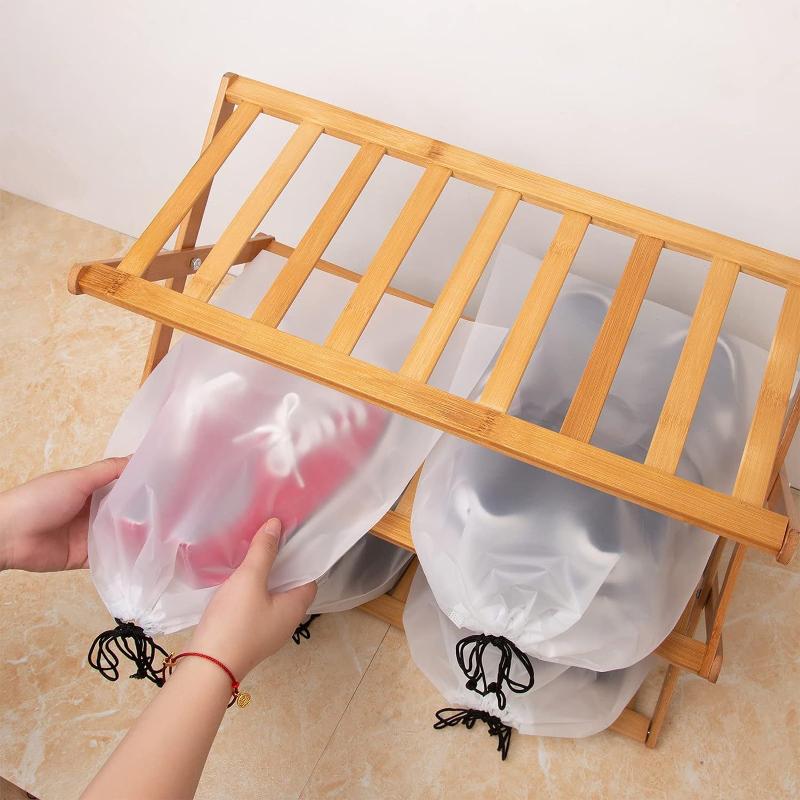 5/10PCS Shoe Storage Drawstring Bags Waterproof Travel Cosmetic Bag Sundries Towel Storage Bags Portable Transparent Plastic Bag
