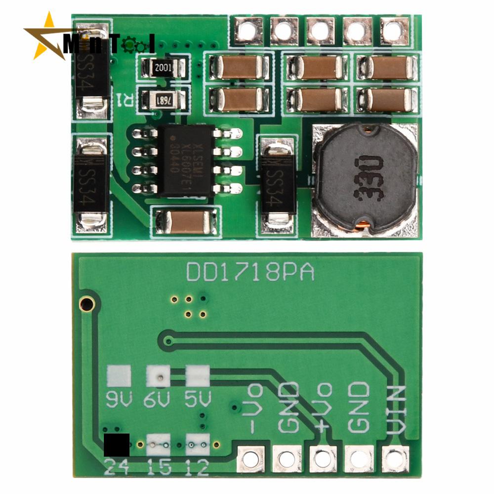 DC DC Step Up Board DC 3-18V to ±5V/6V/9V/12V/15V/24V Boost Converter Module Positive Negative Voltage Converter Power Supply