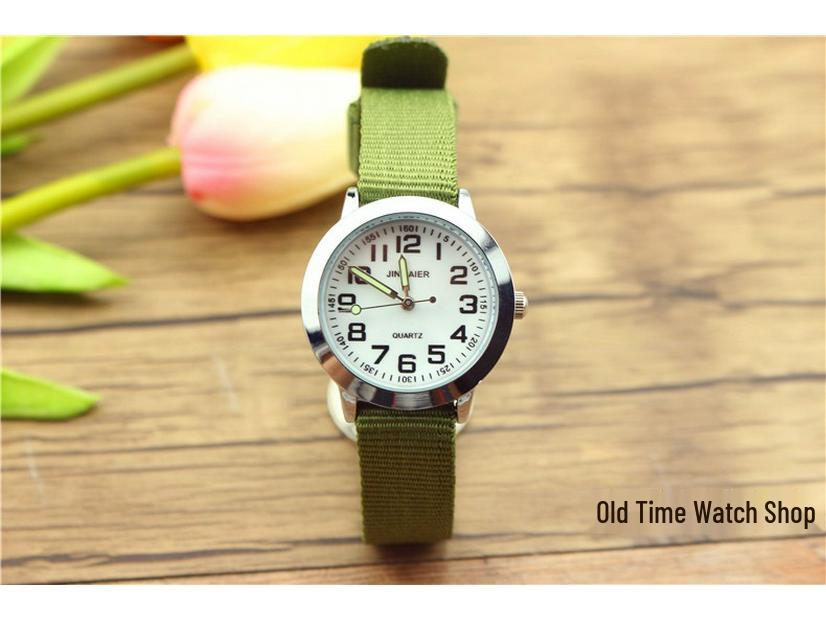 Kids' Casual Sports Digital Quartz Watch with Luminous Hands and Nylon Strap