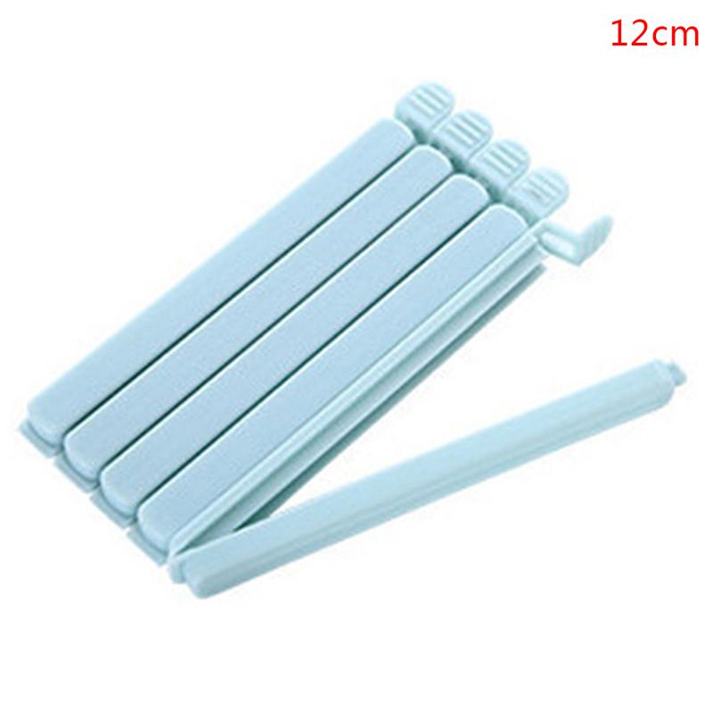 

5 шт. зажимы для пакетов зажим для запечатывания пищевых закусок портативный инструмент для хранения упаковка зажим для пакетов 12CM синий