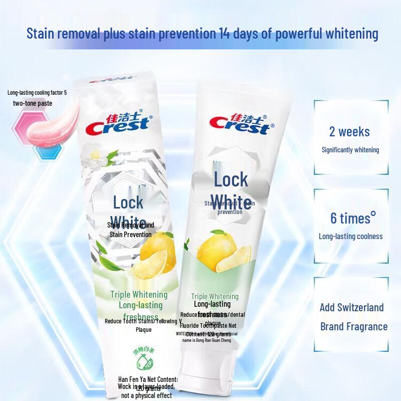 Crest Lock White Whitening Toothpaste