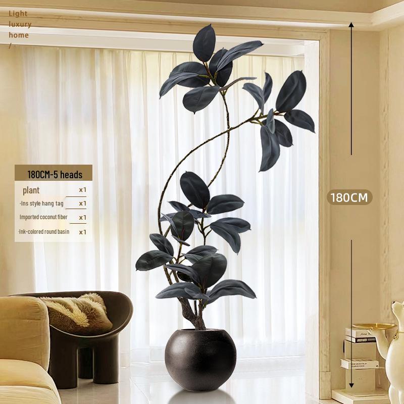 Luxurious Large Faux Green Plant Decoration for Indoor Use