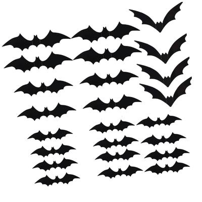 Realistische Fledermaus Wandaufkleber Wasserdicht Klebend PVC Haftfolien Halloween Dekorationen Für Fenster Wand Kaminsims Decke Anzeige