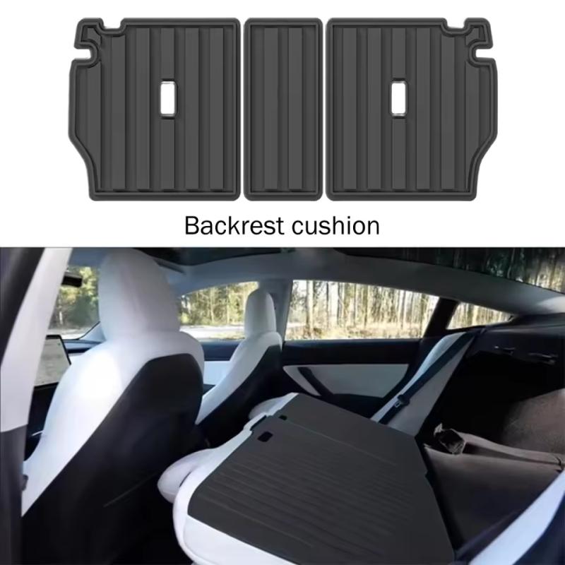 For Mazda CX-5 KF 2017-2024 Trunk Mat TPE 3D Rear Seat Backrest Anti-Scratch Pads All Weather Anti-Slip Trunk Carpet Cargo Liner