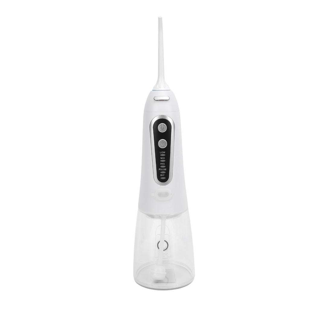 Cordless Water Irrigator 300 ML 110psi 5 Mode IPX8 Water Proof Oral Irrigator with 5 Replacement Nozzles
