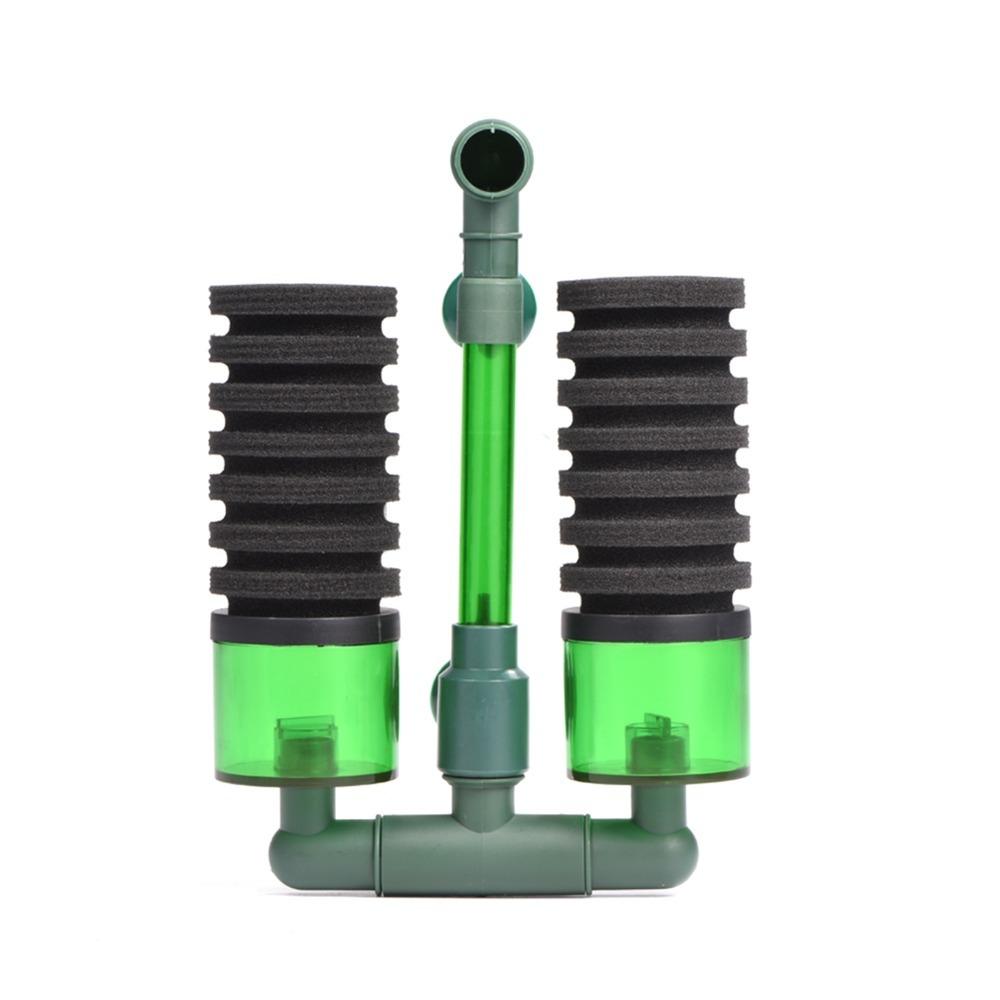 

Durable Double Head Aquarium Filter Green Plastic Fish Tank Filter Biochemical Sponge Biochemical Sponge Filter Aquarium