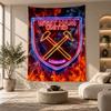 Dekoratives Wandbild, West Ham United Fußball Aufdruck Wandkunst, Leichte Wanddekoration für Schlafzimmer Hintergrund