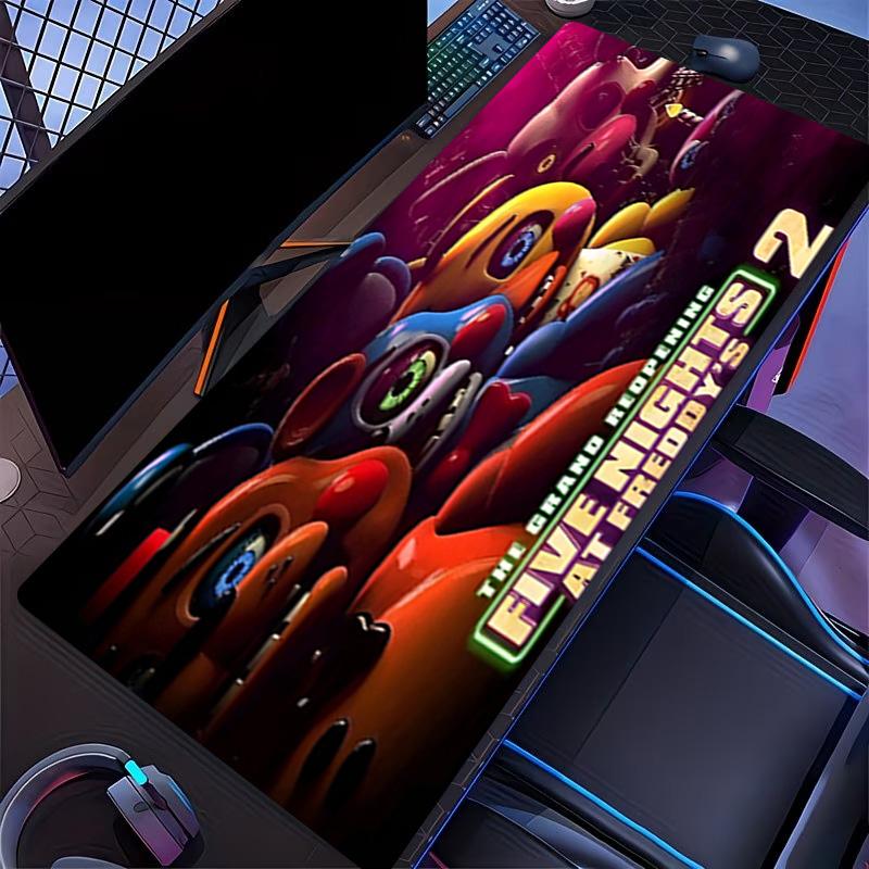 Five Nights at Freddy's Baskılı Mouse Pad, Klavye Pad'i Laptop PC Matı için Ofis Ev Kullanımı, Masa Dekorasyonu, Oyuncular İçin Mükemmel Doğum Günü Hediyesi