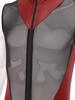 Mens Glossy Sheer Mesh Jumpsuit Front Zipper Sleeveless Design Zipper Crotch Long Leg Catsuit