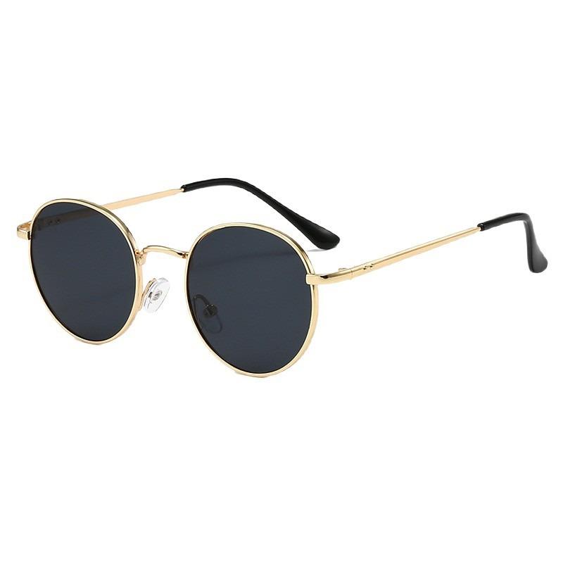 New Men Small Frame Metal Oval Sunglasses Classic Men Retro Sun Shading Driving Sun Glasses Fashion Women's Anti Glare Eyewear