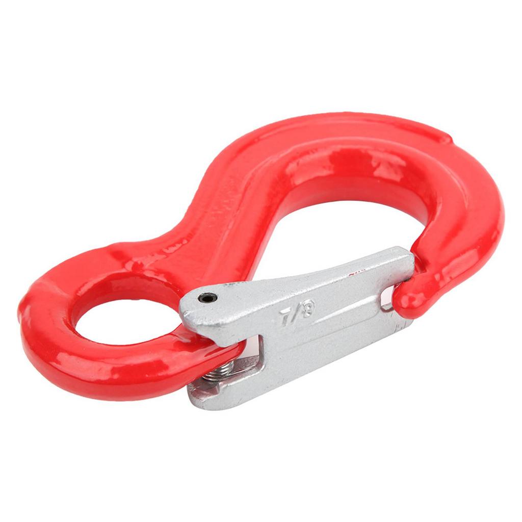 2Ton Round Fixed Eye Lifting Hook with Latch Alloy Steel Crane Hoist Hook for Ship Construction