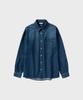 NONBLANK Washed Denim Ls Shirt_Mid Blue
