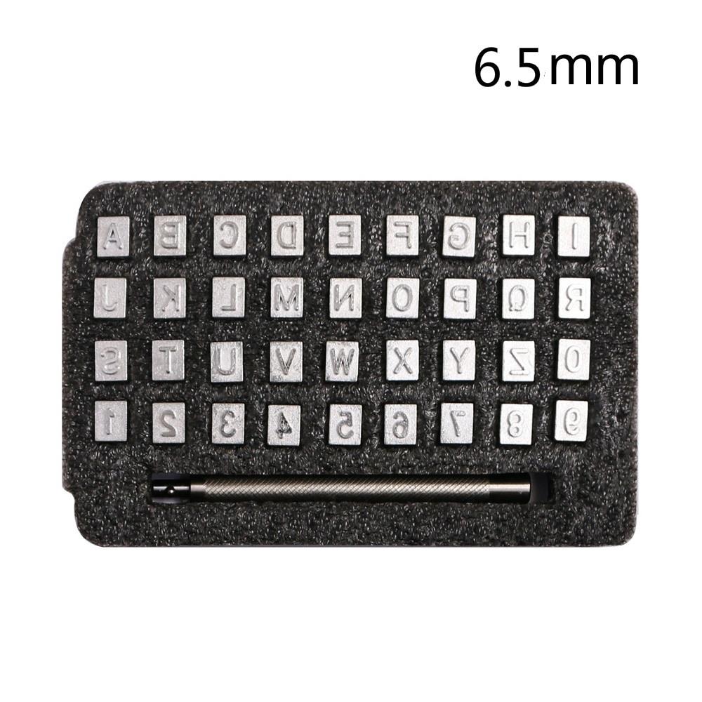 Steel Alphabet Number Stamp Kit 36Pcs DIY Leather Seal Engraving Craft Tool Metal Printing Mold for Leather Craft