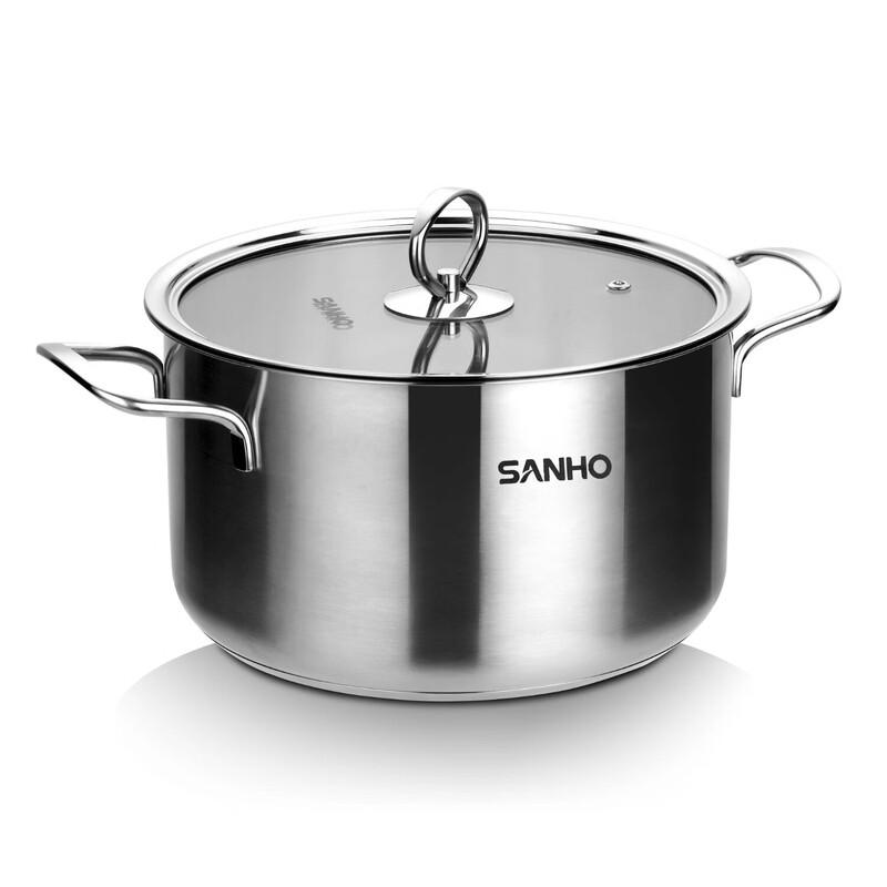 SANHO 304 Stainless Steel Three-Layer Clad Soup Pot