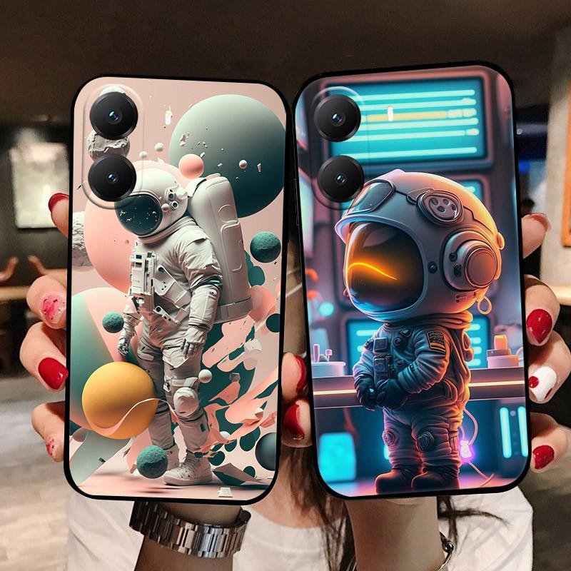 Luksusowe Etui Astronauta Dla Xiaomi PocoX7 Poco X7Pro Etui Modne Miękkie Etui Na Telefon Dla Xiaomi Poco X7 Pro Tylna Klapka Funda etui