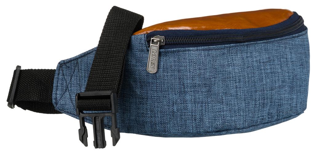 WB05A-NAVY/BROWN Waist Bag