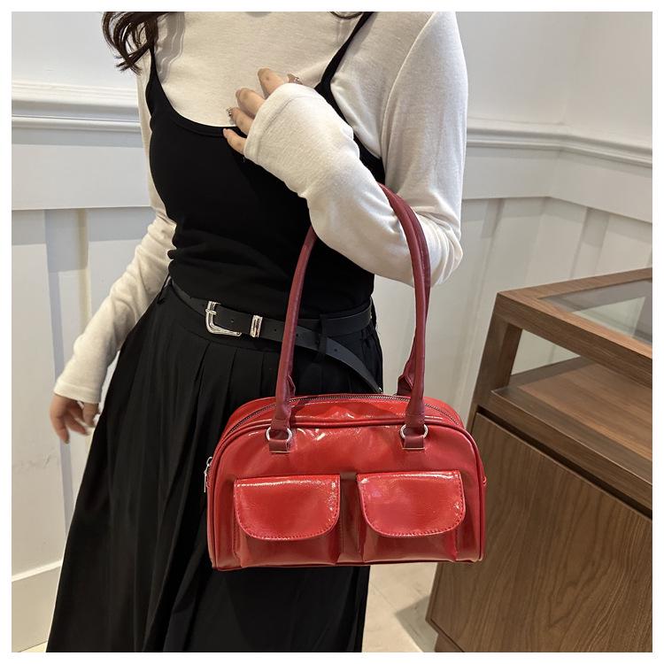 Autumn 2024 Lux Retro Small Square Bag: Chic Handheld & Shoulder Underarm Design