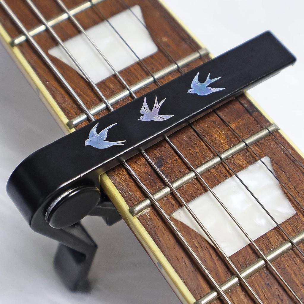Original Wood Guitar & Ukulele Capo - Personalized and Cute for Acoustic & Electric Guitars
