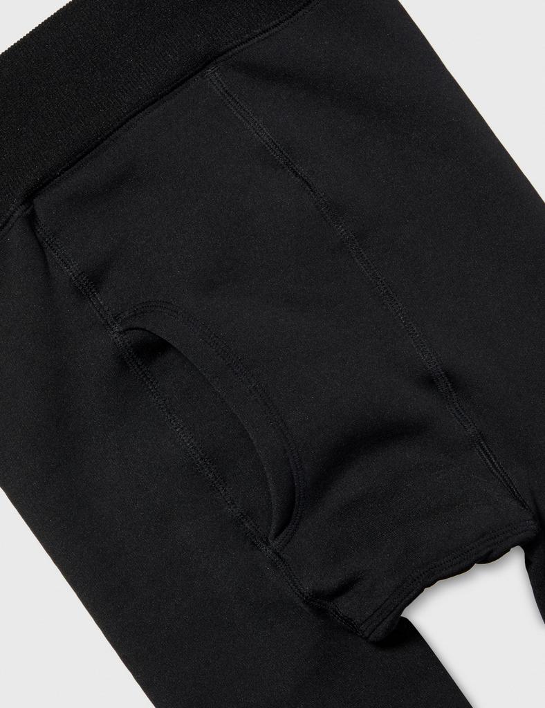 Gunze HOT MAGIC Warm Instant Warmth with a Fleece Lining and Open Black Leggings, Blanket-Like Feel, Front, HGU053, Men's,
