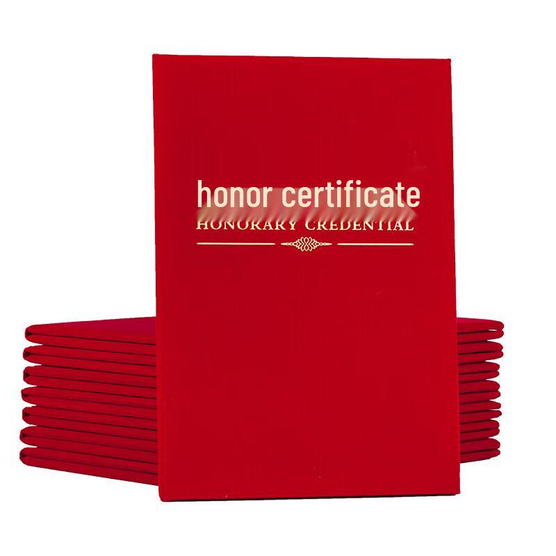 M&G Zunxian Series Red Vertical Gold Foil Honor Certificate