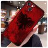 Albania Flag Eagle Case For iPhone 13 Pro Max 16 15 11 12 14 17 Pro Max mini 15 16 Plus 16e 17 Air Phone Cover