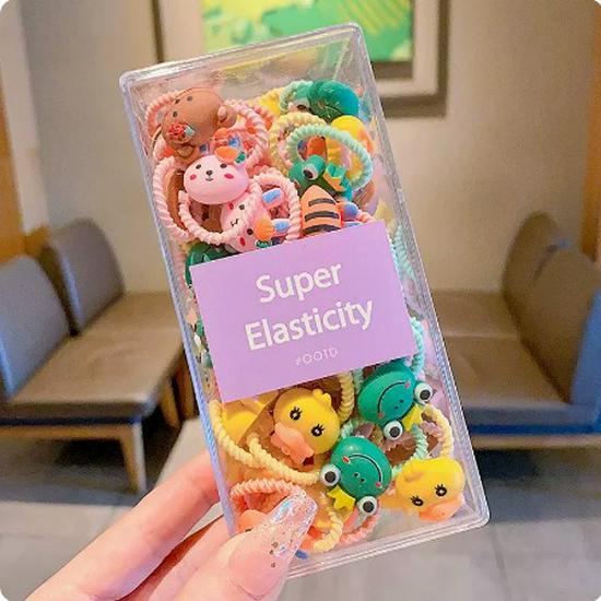 Child-Friendly Baby Hair Tie - Small, High Elasticity Rubber Band for Little Girls
