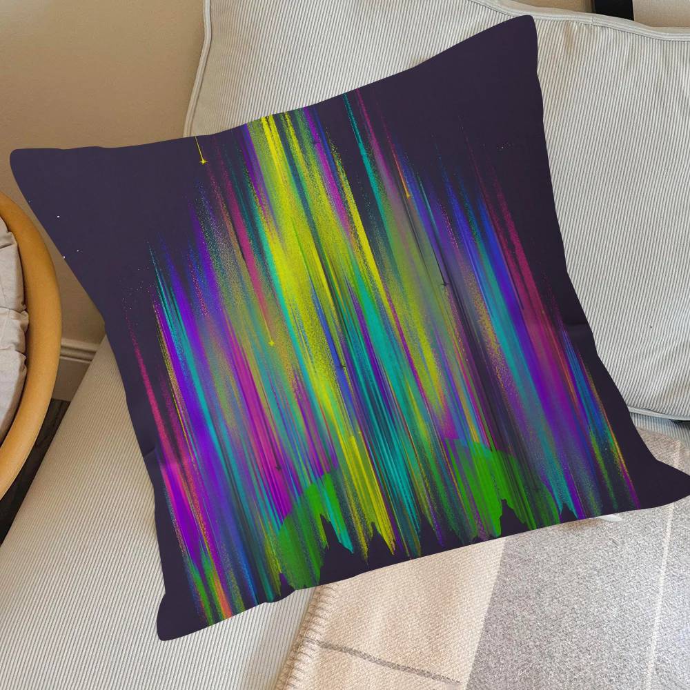 Nature Aurora Beauty Pillow Cushion Cover Pillowcase Living Room Sofa Home Decor