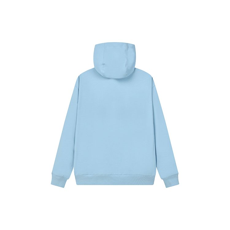 Fila X Pepe Shimada Collaboration Letter Embroidery Cartoon Print American Sports Hoodie Men Hoodies Denim-Blue F11M133293F-LB