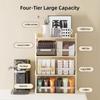 Space Saving Storage Drawer Rack Multi-layers Kitchen Organization Plate  Cosmetics