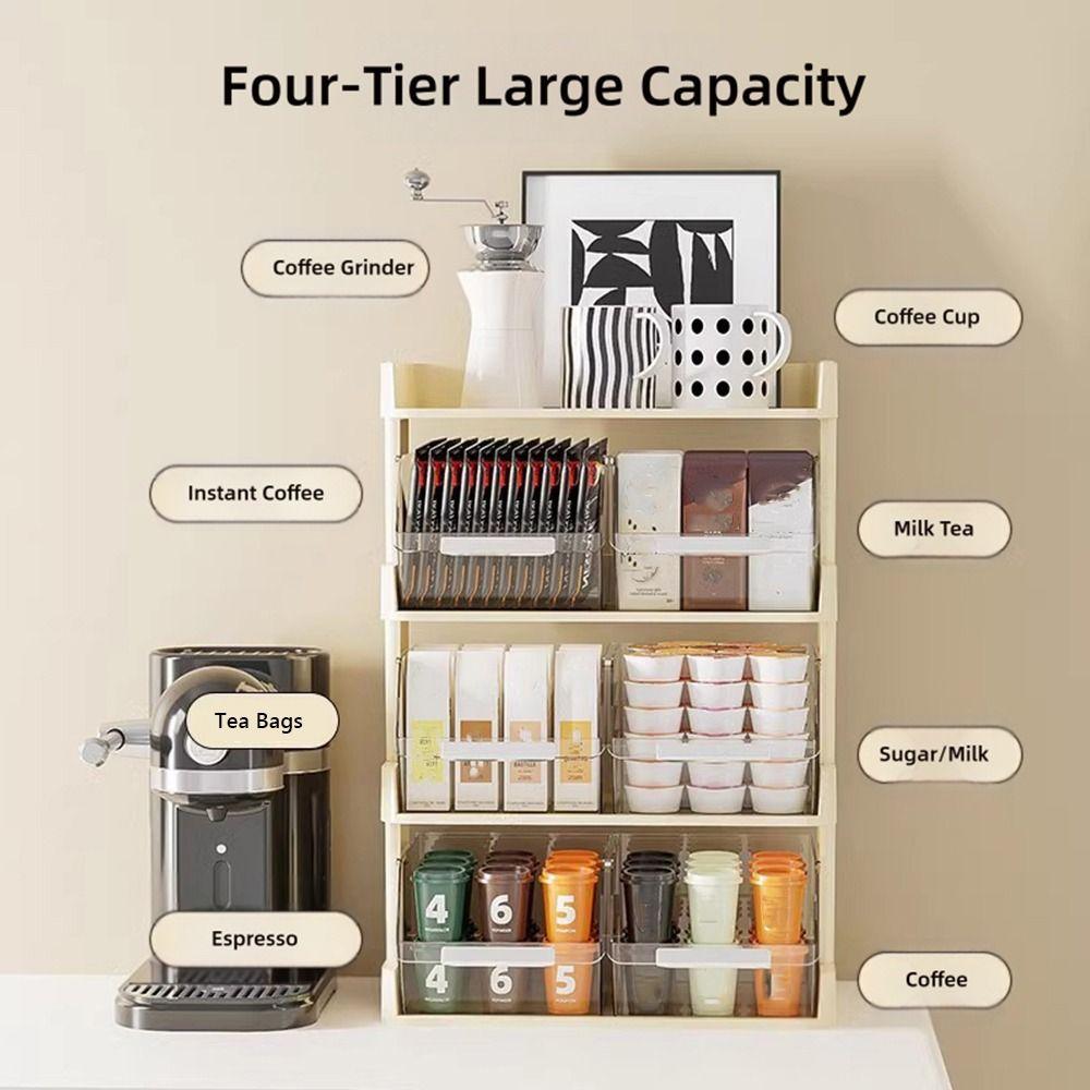 Space Saving Storage Drawer Rack Multi-layers Kitchen Organization Plate  Cosmetics