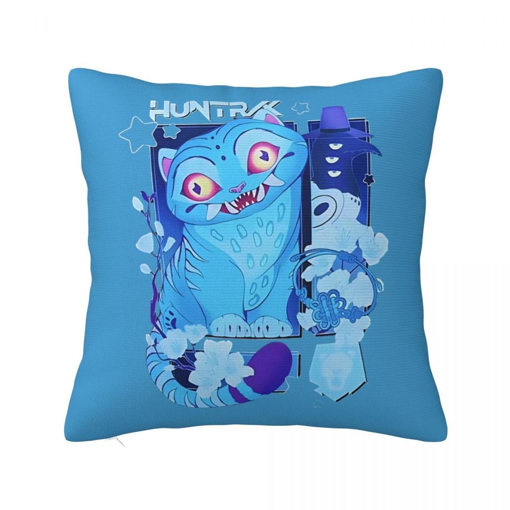 Huntrix Saja Boys Kpop Demon Hunters Square Pillow Cases Cushion Cover Novelty Polyester Decorative Pillowcover For Seat 45*45Cm