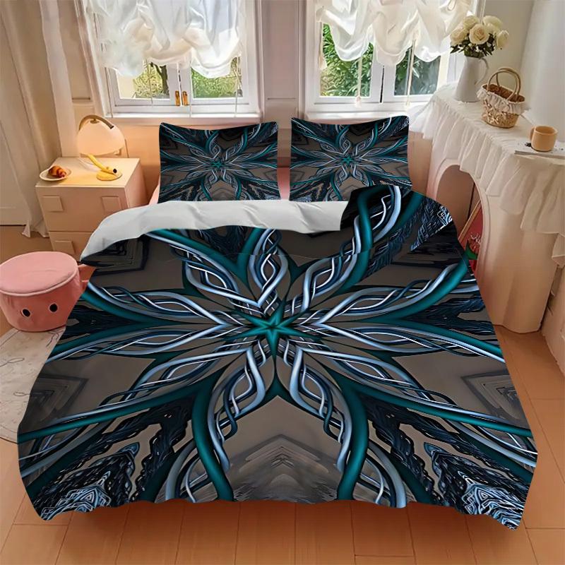 3pcs Abstract Artwork Duvet Cover Set, Cover For Bedroom Guest Room (1 Duvet Cover + 2 Pillowcase, Without Quilt),  Yy250922240