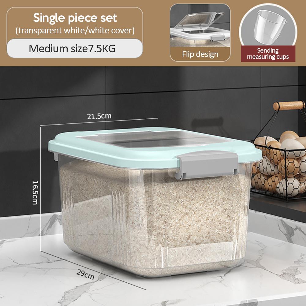 Reisbehälter zur Aufbewahrung in der Küche, insektensicher, feuchtigkeitsbeständig, versiegeltes Glas mit Deckel für die Küche, Behälter zur Aufbewahrung von Haustier- und Hundefutter