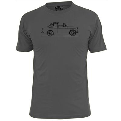 Mens Hillman Minx Cabriolet Car Blueprint T Shirt Retro Motor