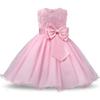 Girls Princess Dress Rose Butterfly Bow Dress Fine Fabric Party Wear Daily 5-6 Years 130cm Pink