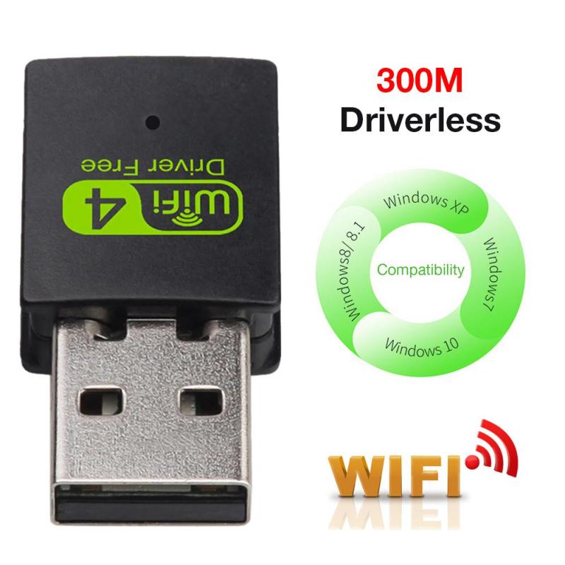 Bezprzewodowa karta sieciowa Mini Usb Bezprzewodowy odbiornik Wi-Fi 300 m Adapter USB Wi-Fi